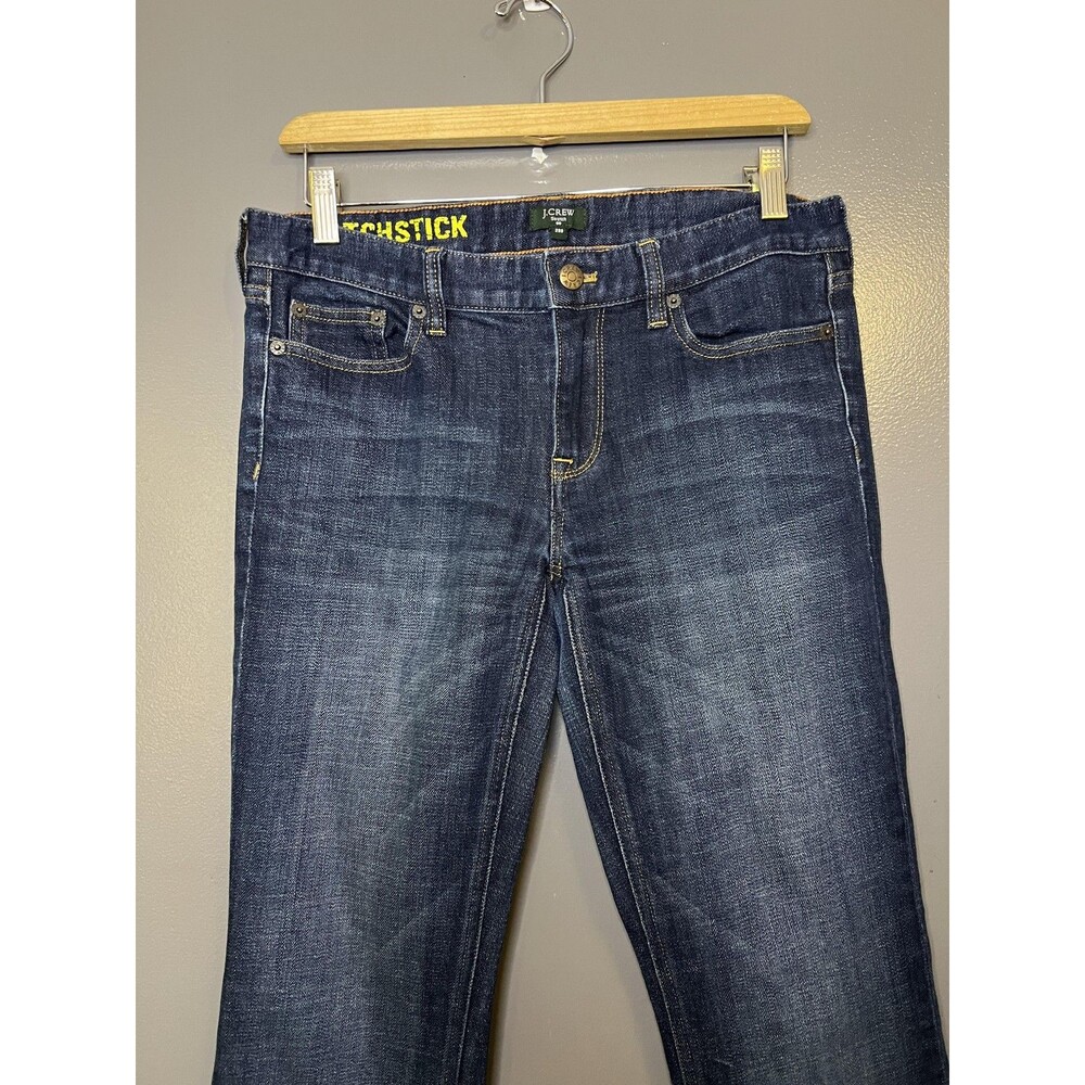 J Crew Matchstick Jeans Womens 29S Dark Wash Mid Rise Straight Stretch Denim
